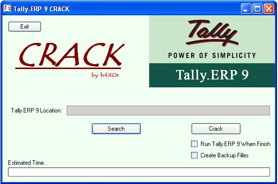 tally serial and activation key